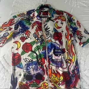 Jaded London Multicolor Graphic Shirt RARE